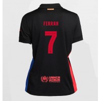 Camiseta Barcelona Ferran Torres #7 Segunda Equipación Replica 2024-25 para mujer mangas cortas